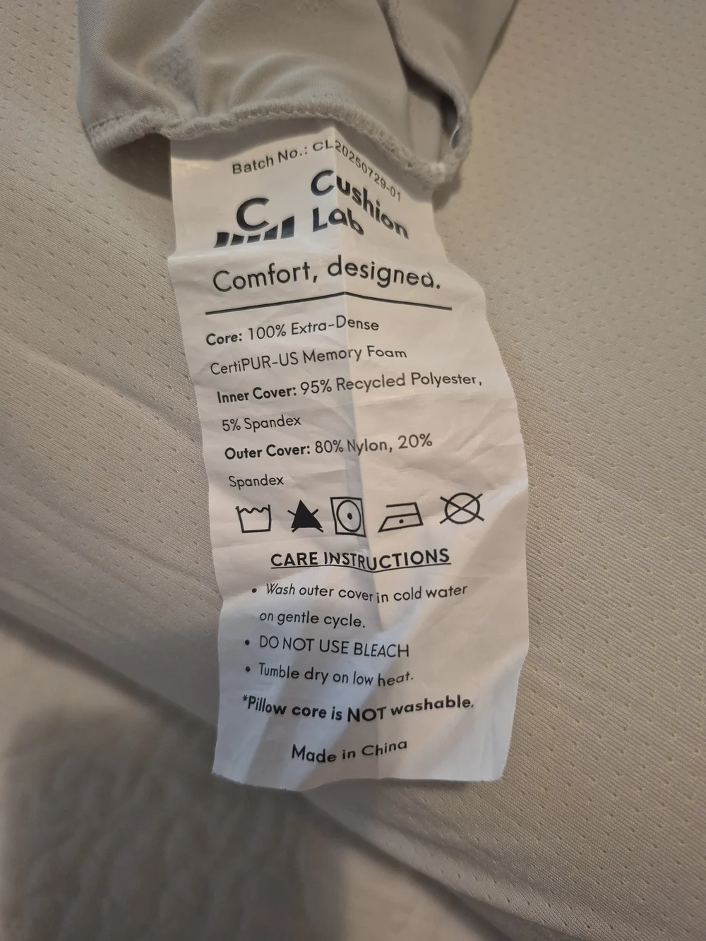 Cushion Lab Deep Sleep Contour Pillow